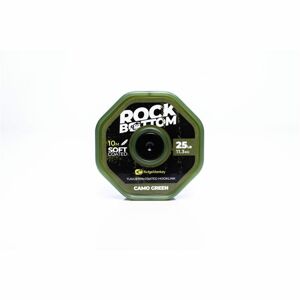 RidgeMonkey Šňůrka RM-Tec Rock Bottom Tungsten Coated Soft 25lb 10m Barva: Camo Green