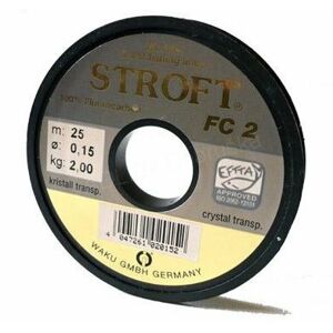 WFT Stroft Fluorcarbon FC2 25m Nosnost: 2kg, Průměr: 0,15mm