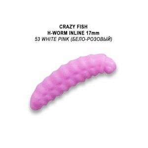 Crazy Fish Gumová Nástraha MF H Worm Inline Barva 53 Počet kusů: 60ks, Příchuť: Sýr, Délka cm: 1,7cm