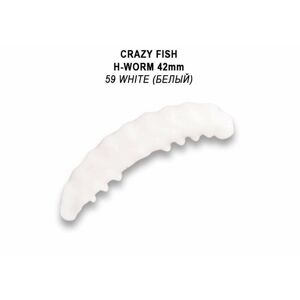 Crazy Fish Gumová Nástraha MF H Barva 59 Počet kusů: 10ks, Příchuť: Sýr, Délka cm: 4,2cm