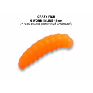 Crazy Fish Gumová Nástraha MF H Worm Inline Barva 77 Počet kusů: 60ks, Příchuť: Sýr, Délka cm: 1,7cm