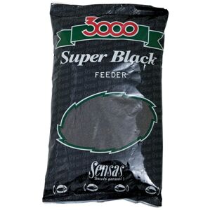 Sensas Krmení 3000 Super Black 1kg Hmotnost: 1 kg, Příchuť: Super Black (Feeder-Černý)
