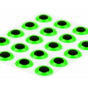 Sybai Epoxidové Oči 3D Epoxy Eyes Fluo Green Průměr: 5mm