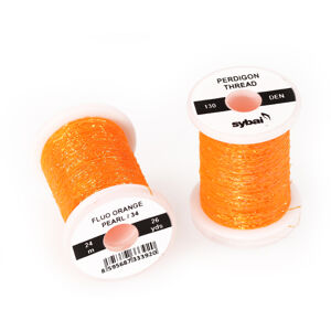 Sybai Lametka Perdigon Thread Fluo Orange Pearl