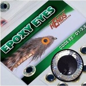 Hends Epoxidové Oči Epoxy Eyes Realistic Silver Holographic Průměr: 4mm