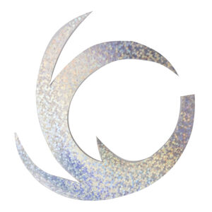Pacchiarini Dragon Tails Holographic Silver Počet kusů: 4ks, Velikost: XL - 7,5cm