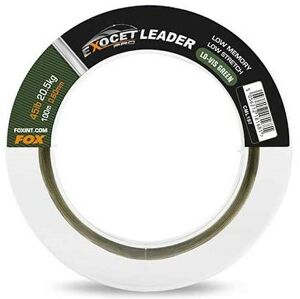 Fox Vlasec Exocet Pro Low Vis Green Leader Délka: 100m, Nosnost: 20,5kg, Průměr: 0,60mm