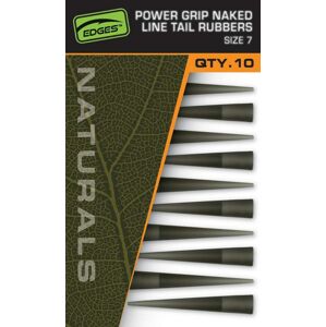 Fox Převleky Edges Naturals Power Grip Naked Line Tail Rubbers Size 7 10ks