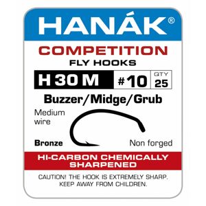 Hanák Competition Hanák Háčky H30M Buzzer Midge Grub Velikost háčku: #8