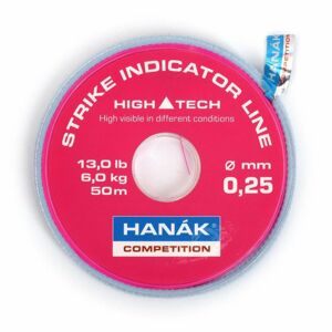 Hanák Competition Hanák Vlasec Strike Indicator Line 50 m Barva: fluo růžový, Nosnost: 4kg, Průměr: 0,20mm