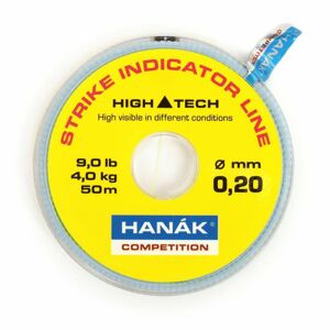 Hanák Competition Hanák Vlasec Strike Indicator Line 50 m Barva: fluo žlutý, Nosnost: 6kg, Průměr: 0,25mm