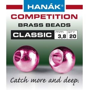 Hanák Competition Hanák Klasické Mosazné Hlavičky Metallic Růžové Průměr: 3,8mm