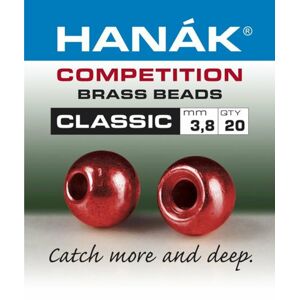 Hanák Competition Hanák Klasické Mosazné Hlavičky Metallic Červené Průměr: 2,4mm