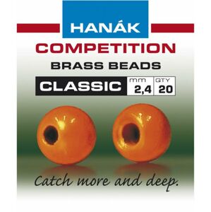 Hanák Competition Hanák Klasické Mosazné Hlavičky Fluo Oranžové Průměr: 3,8mm