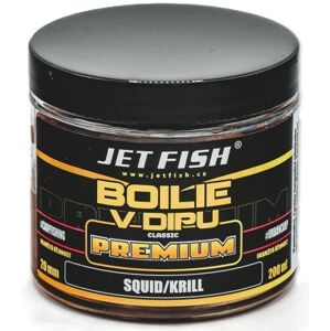 Jet Fish Boilie V Dipu Premium Clasicc Squid Krill 200ml Průměr: 20mm
