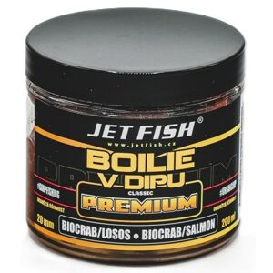 Jet Fish Boilie V Dipu Premium Clasicc Biocrab Losos 200ml Průměr: 20mm