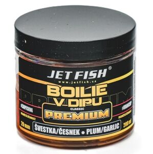 Jet Fish Boilie V Dipu Premium Clasicc Švestka Česnek 200ml Průměr: 20mm