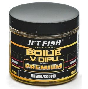 Jet Fish Boilie V Dipu Premium Clasicc Cream Scopex 200ml Průměr: 20mm