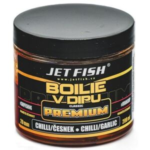 Jet Fish Boilie V Dipu Premium Clasicc Chilli Česnek 200ml Průměr: 20mm