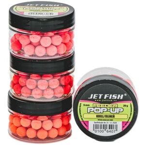 Jet Fish Plovoucí Nástrahy Feeder Pop Ups 20g 9mm Hmotnost: 20g, Průměr: 9mm, Příchuť: Krill Oliheň