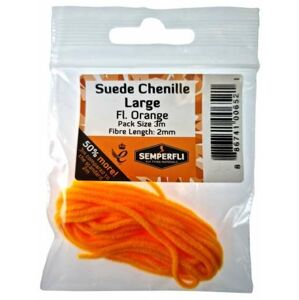 Semperfli Šenylka Suede Chenille Large Fl Orange 2mm