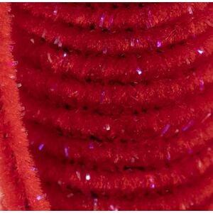 Semperfli Šenylka Sparkle Worm Chenille Fl. Red 3mm