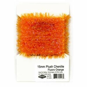 Semperfli Šenylka Plush Transluscent Chenille Fluoro Orange 15mm