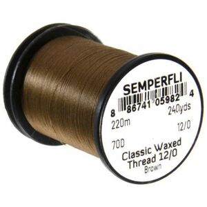 Semperfli Nit Classic Waxed Thread 12/0 Brown