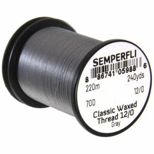 Semperfli Nit Classic Waxed Thread 12/0 Gray