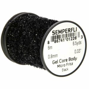 Semperfli Šenylka Gel Core Body Micro Fritz Black 0,8mm