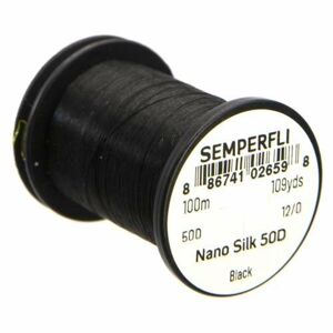 Semperfli Nit Nano Silk 50D 12/0 Black
