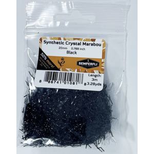 Semperfli Syntetické Marabou Synthetic Crystal Marabou Black