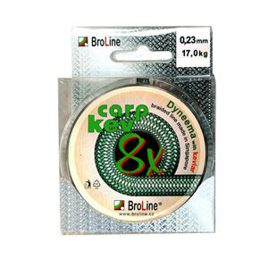 Broline Pletená Šňůra Carp Kev 8X 20m Nosnost: 17kg, Průměr: 0,23mm