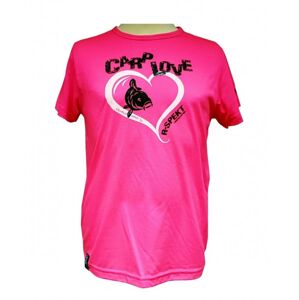 R-Spekt Dětské tričko Carp Love fluo pink - 7/8 yrs
