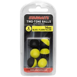 Starbaits Plovoucí Kulička Two Tones Balls 14mm 6ks Varianta: Černá/žlutá, Průměr: 14mm