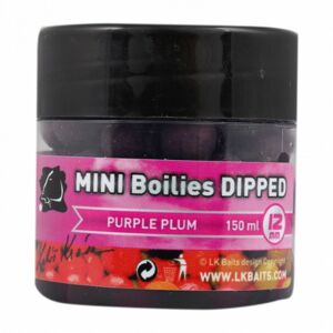 Boilie v Dipu LK Baits Mini Boilie Dipped 12mm 150ml Purple Plum