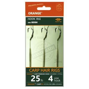 3ks - Hotový Návazec Life Orange Carp Hair Rigs S1 Velikost 8/15lb