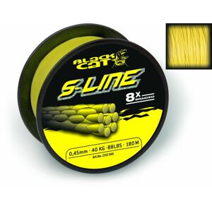 Black Cat Šňůra S-Line Žlutá Varianta: 110lb, Nosnost: 50kg, Průměr: 0,45mm