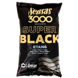 Krmení Sensas 3000 Super Black 1kg Etang(jezero)