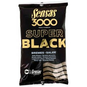 Krmení Sensas 3000 Dark Salty 1kg (Černé - Slané) Cejn