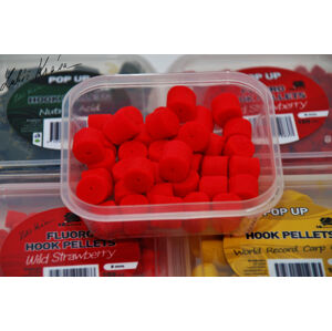LK Baits POP UP Fluoro Hook Pellets Průměr: 12mm, Příchuť: Wild Strawberry, Objem: 150ml
