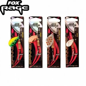Rotační Třpytka Fox Rage Blade Leaf Spinner 5,1gr Barva Stříbrná / Červené tečky