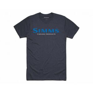 Tričko Simms Logo Navy Heather Velikost XXL