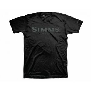 Tričko Simms Logo Black Velikost XL