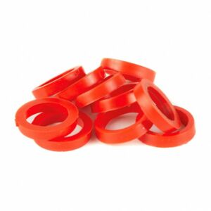 10ks - Dotahovací Kroužky Garda Elastic Red Rings