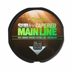 Korda Ujímaný vlasec Subline Tapered Mainline 0,30-0,50mm brown 300m