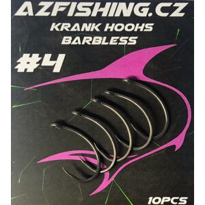 AzFishing Háčky Bez Protuhrotu Krank Hooks Barbless Varianta: bez protihrotu, Velikost háčku: #10