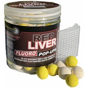 Starbaits Plovoucí boilies Fluo Red Liver 80g - 20mm