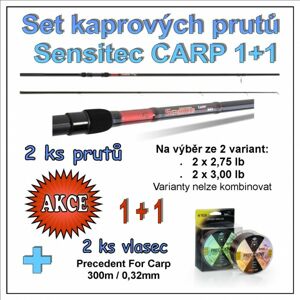 Saenger Set kaprových prutů Sensitec CARP 1 + 1 Model 3,60m / 2,75lb
