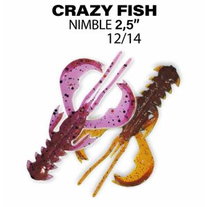 Crazy Fish Gumová Nástraha Nimble 6,5cm 7ks Barva: 12/14, Délka cm: 6,5cm